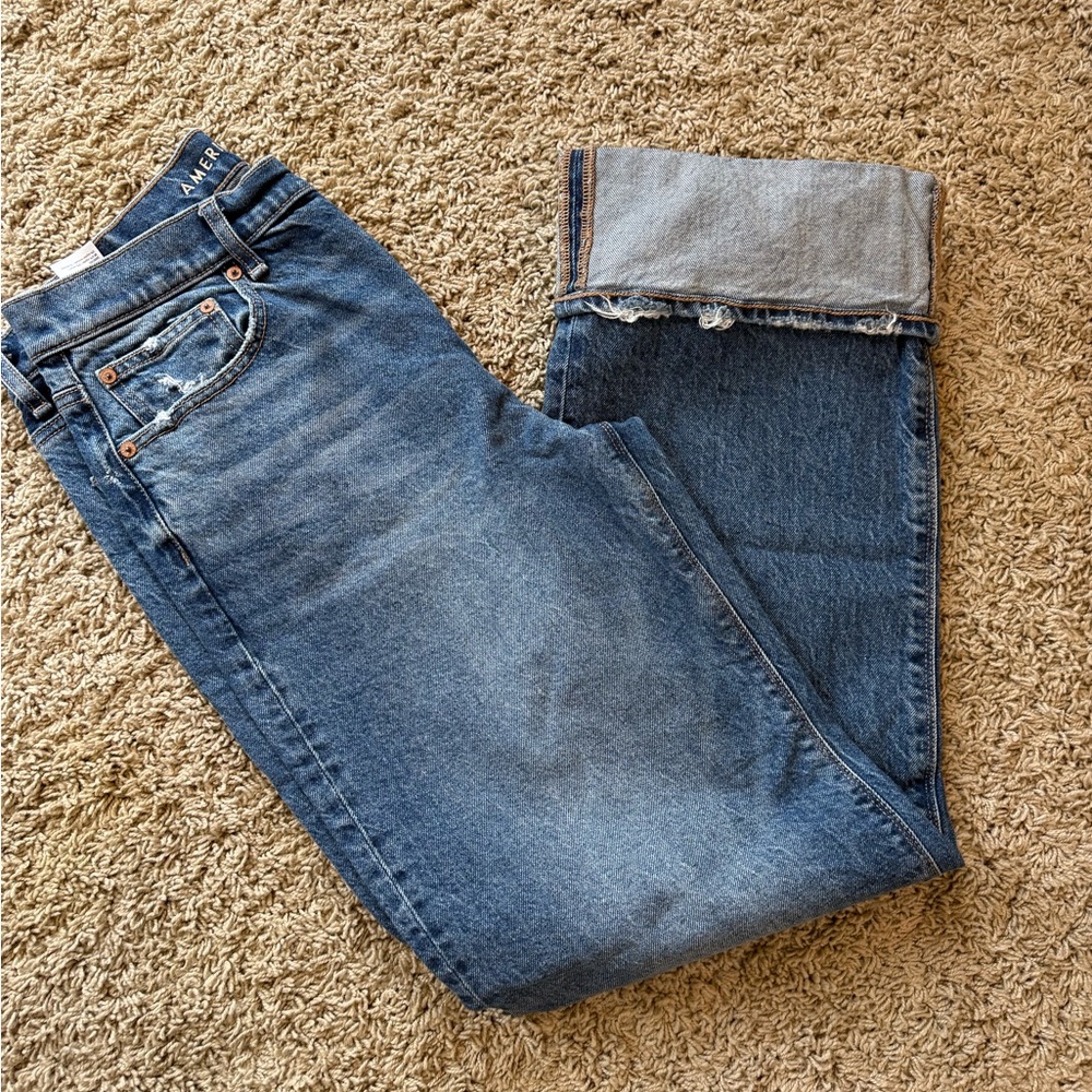 American Eagle Outfitters Light Blue Stretch Denim Regular Length